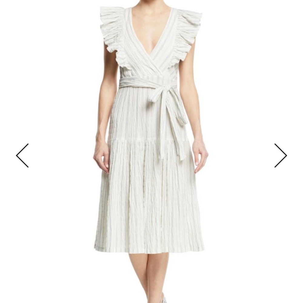 NWT Rebecca Taylor Yarn Dyed Midi Dress